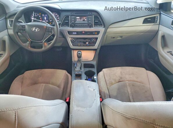 5NPE24AF8GH412710 2016 HYUNDAI SONATA Silver Widok deski rozdzielczej