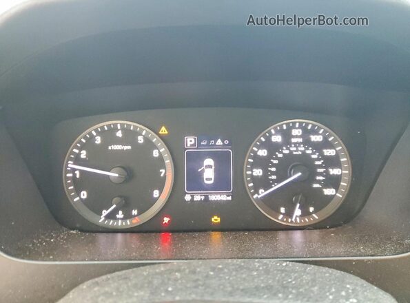5NPE24AF8GH412710 2016 HYUNDAI SONATA Silver Widok zestawu wskaźników