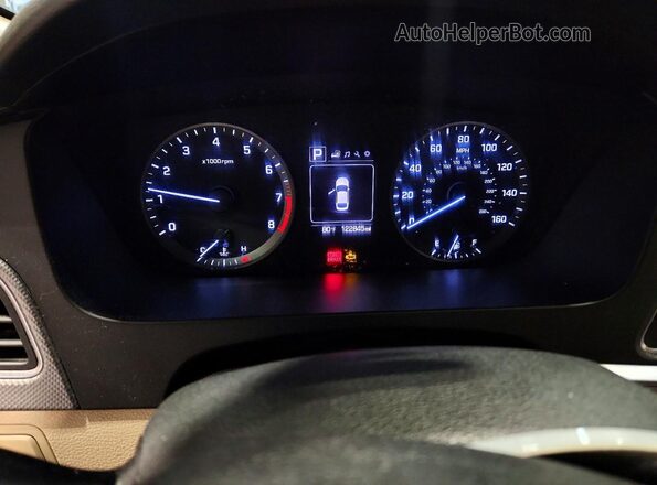 5NPE24AF8GH424274 2016 HYUNDAI SONATA Коричневый Вид щитка приборов