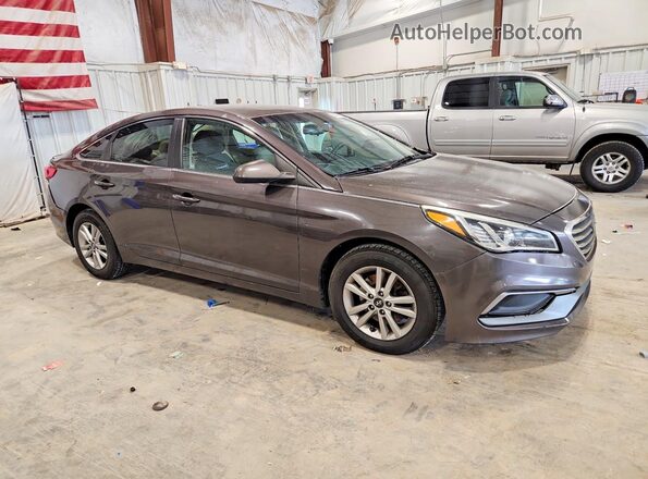 5NPE24AF8GH424274 2016 HYUNDAI SONATA Коричневый Передняя правая четверть