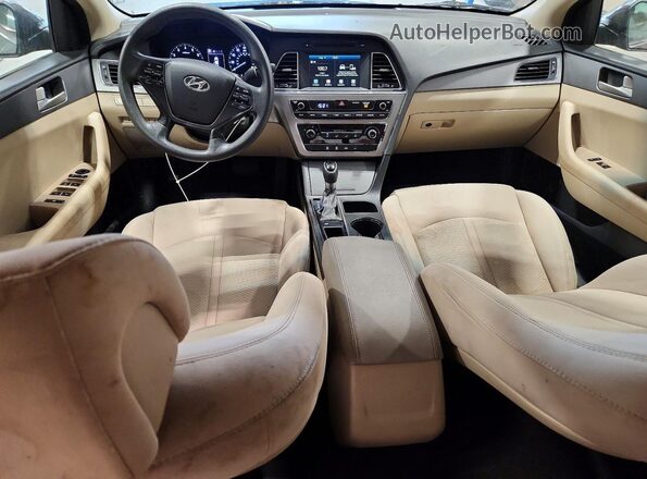 5NPE24AF8GH424274 2016 HYUNDAI SONATA Коричневый Вид панели приборов