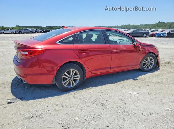 5NPE24AF8HH439617 2017 HYUNDAI SONATA Red Rear right