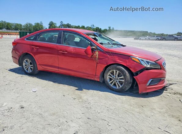 5NPE24AF8HH439617 2017 HYUNDAI SONATA Red Front right