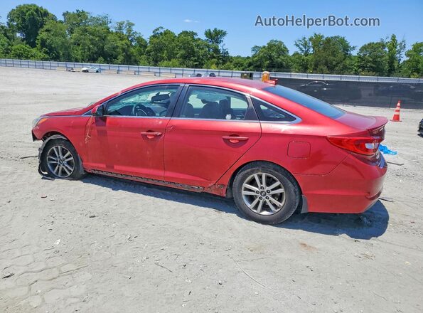 5NPE24AF8HH439617 2017 HYUNDAI SONATA Red Rear left