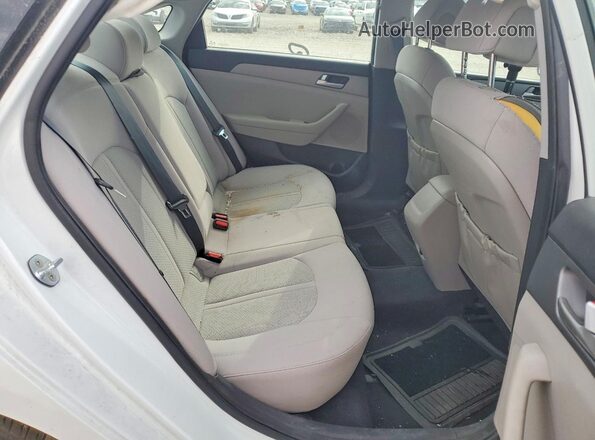 5NPE24AF8HH441187 2017 HYUNDAI SONATA White Հետևի նստատեղերի տեսք