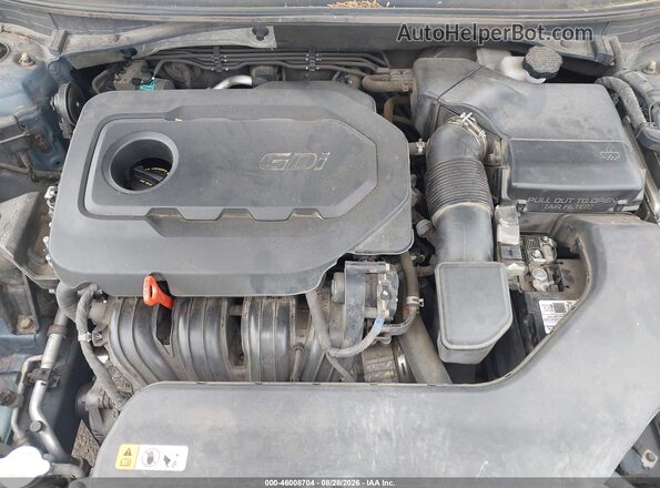 5NPE24AF8HH476912 2017 HYUNDAI SONATA Blue Հետևի տեսք