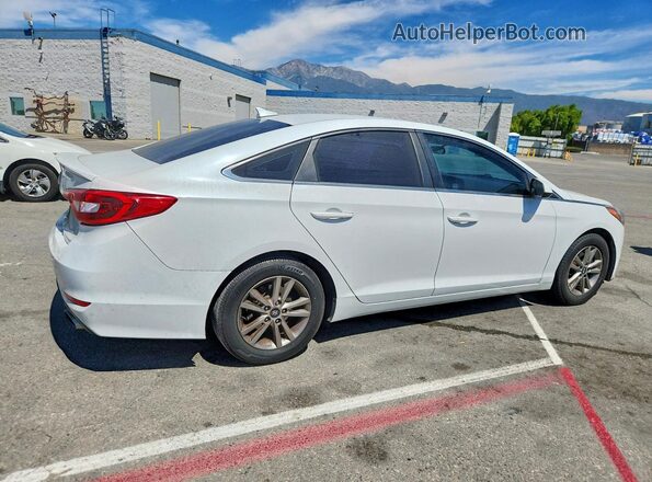 5NPE24AF8HH530001 2017 HYUNDAI SONATA White Tył prawy