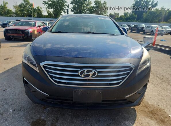 5NPE24AF8HH531746 2017 HYUNDAI SONATA Blue Вид спереду
