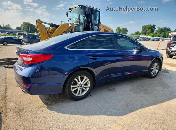 5NPE24AF8HH531746 2017 HYUNDAI SONATA Blue Задня права чверть