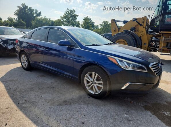 5NPE24AF8HH531746 2017 HYUNDAI SONATA Blue Передня права чверть