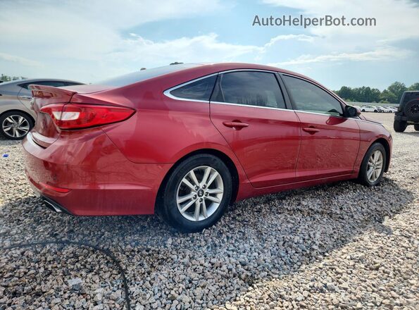 5NPE24AF8HH563239 2017 HYUNDAI SONATA Red Tył prawy