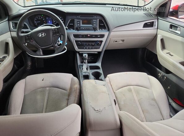 5NPE24AF8HH563239 2017 HYUNDAI SONATA Red 