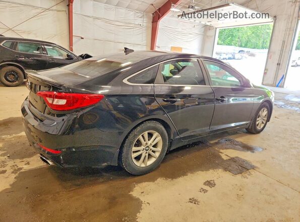 5NPE24AF8HH589274 2017 HYUNDAI SONATA Black Tył prawy