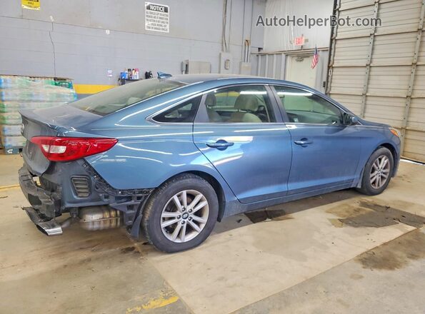 5NPE24AF8HH594832 2017 HYUNDAI SONATA Синий Задняя правая четверть