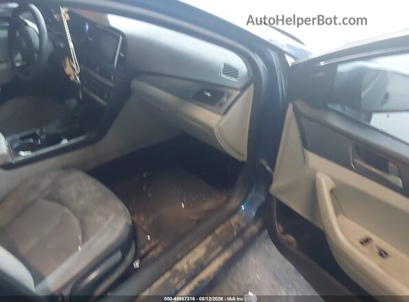 5NPE24AF8JH615216 2018 HYUNDAI SONATA Blue Vista interior delantera