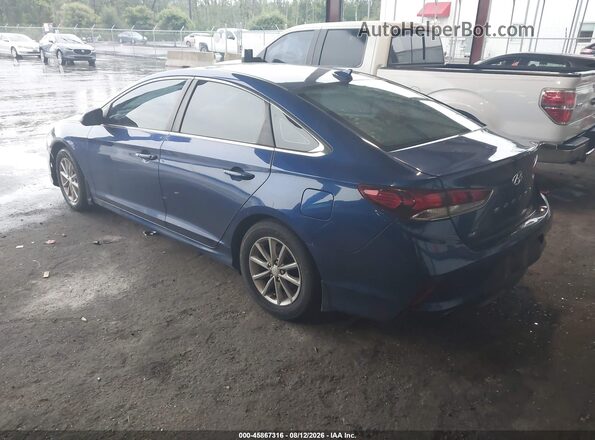 5NPE24AF8JH615216 2018 HYUNDAI SONATA Blue Trasero izquierdo