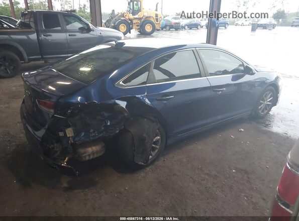 5NPE24AF8JH615216 2018 HYUNDAI SONATA Blue Trasero derecho