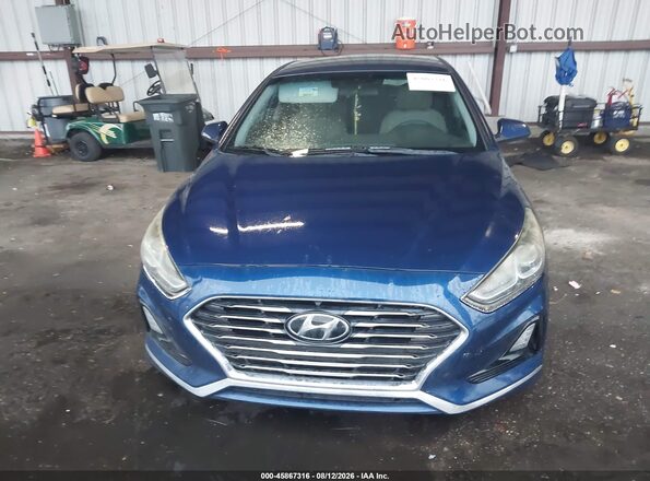 5NPE24AF8JH615216 2018 HYUNDAI SONATA Blue Vista del cuadro de instrumentos