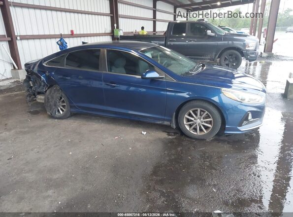 5NPE24AF8JH615216 2018 HYUNDAI SONATA Blue Vista interior trasera