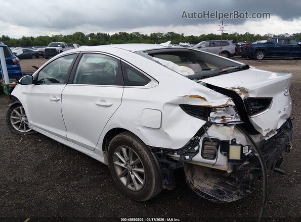 5NPE24AF8JH704851 2018 HYUNDAI SONATA Белый Задняя левая четверть