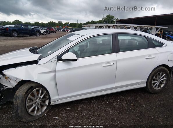 5NPE24AF8JH704851 2018 HYUNDAI SONATA Белый Вид задней части салона