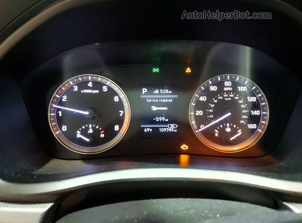 5NPE24AF8JH707300 2018 HYUNDAI SONATA Black Instrument cluster view