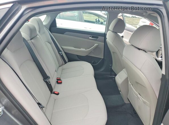 5NPE24AF8JH710388 2018 HYUNDAI SONATA Gray Հետևի նստատեղերի տեսք