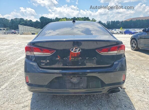 5NPE24AF8KH738466 2019 HYUNDAI SONATA Black Вид ззаду