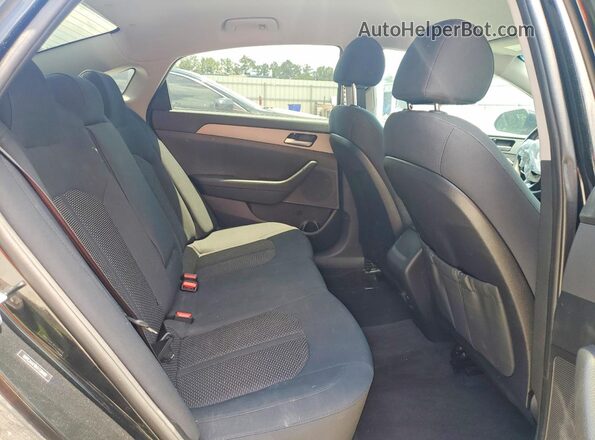 5NPE24AF8KH738466 2019 HYUNDAI SONATA Black Вид задніх сидінь
