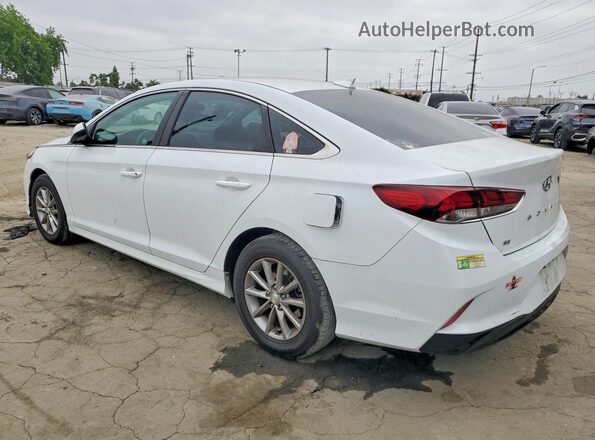 5NPE24AF8KH747992 2019 HYUNDAI SONATA White Հետևի ձախ