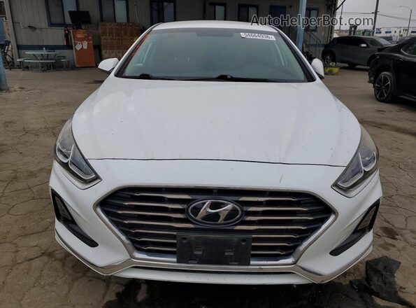 5NPE24AF8KH747992 2019 HYUNDAI SONATA White Դիմացի տեսք