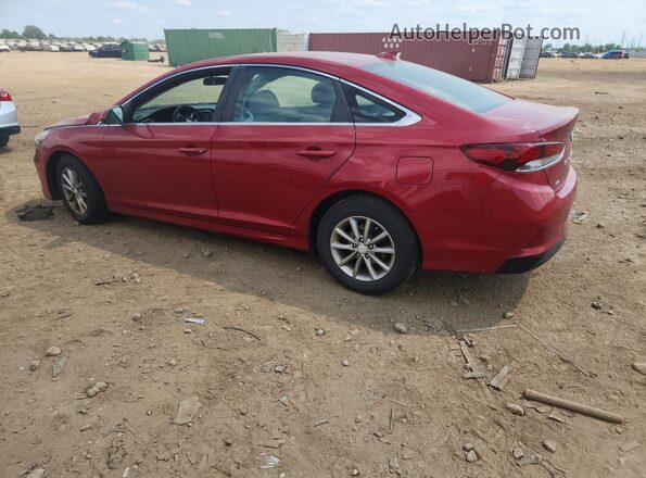 5NPE24AF8KH753498 2019 HYUNDAI SONATA Red Rear left