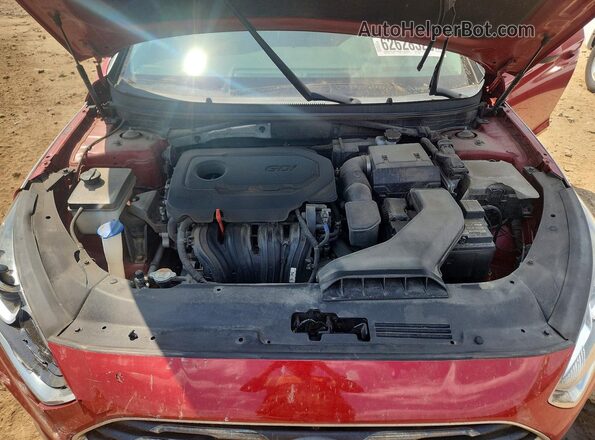 5NPE24AF8KH753498 2019 HYUNDAI SONATA Red Rear interior view