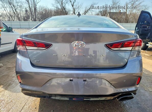 5NPE24AF8KH776201 2019 HYUNDAI SONATA Gray Հետևի տեսք