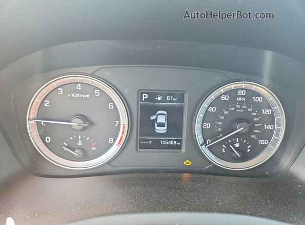 5NPE24AF8KH776201 2019 HYUNDAI SONATA Gray Սարքավորումների վահանակի տեսք
