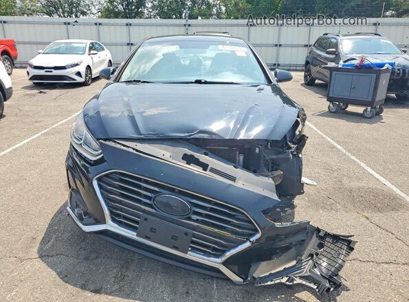5NPE24AF8KH784444 2019 HYUNDAI SONATA Black წინა ხედი