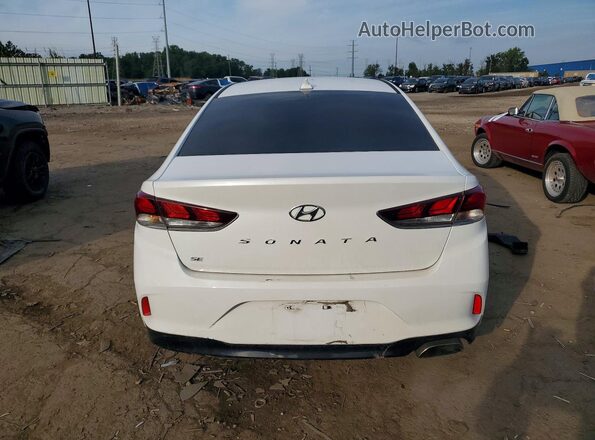 5NPE24AF8KH798621 2019 HYUNDAI SONATA Белый Вид сзади