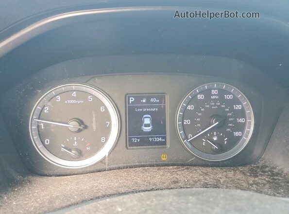 5NPE24AF8KH798621 2019 HYUNDAI SONATA Белый Вид щитка приборов