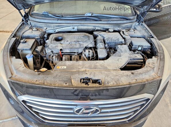 5NPE24AF9GH285188 2016 HYUNDAI SONATA Black უკანა სალონის ხედი