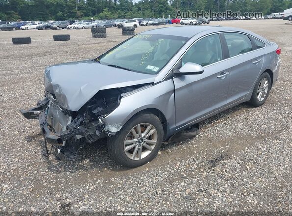 5NPE24AF9GH287202 2016 HYUNDAI SONATA Silver წინა მარცხენა ხედი სამი მეოთხედიდან