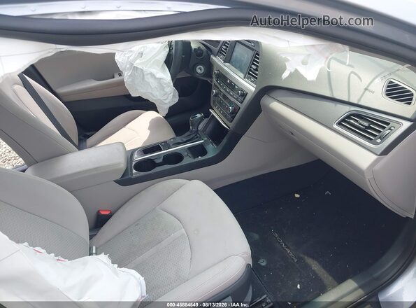 5NPE24AF9GH287202 2016 HYUNDAI SONATA Silver წინა სალონის ხედი