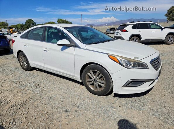 5NPE24AF9GH314754 2016 HYUNDAI SONATA White Vista interior delantera