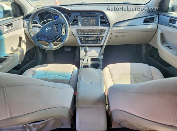 5NPE24AF9GH314754 2016 HYUNDAI SONATA White Vista interior de 360 grados