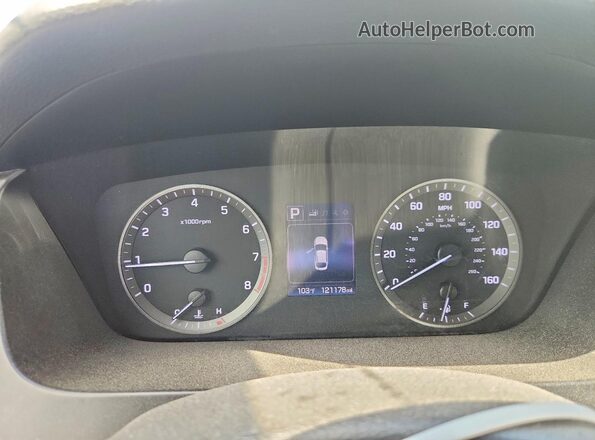 5NPE24AF9GH322692 2016 HYUNDAI SONATA White Vista del cuadro de instrumentos