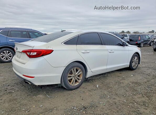 5NPE24AF9GH342425 2016 HYUNDAI SONATA White Tył prawy