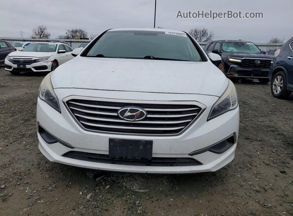 5NPE24AF9GH342425 2016 HYUNDAI SONATA White Widok z przodu