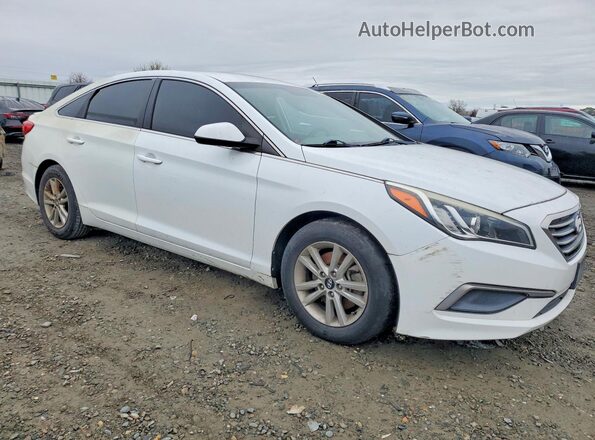 5NPE24AF9GH342425 2016 HYUNDAI SONATA White Przód prawy