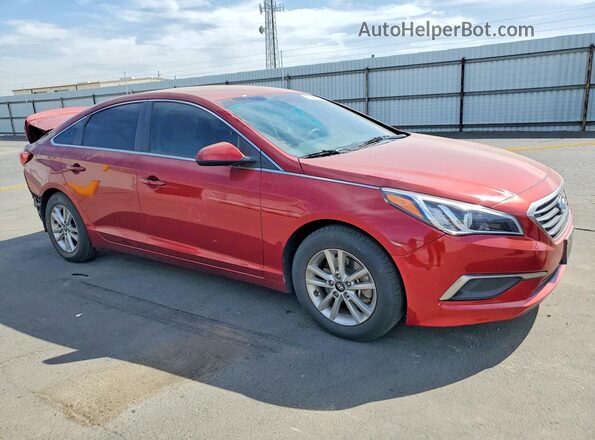 5NPE24AF9GH350752 2016 HYUNDAI SONATA Red Front right