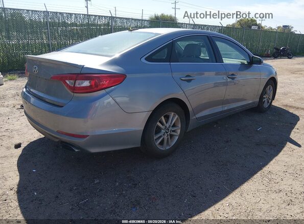 5NPE24AF9GH386599 2016 HYUNDAI SONATA Gray Trasero derecho