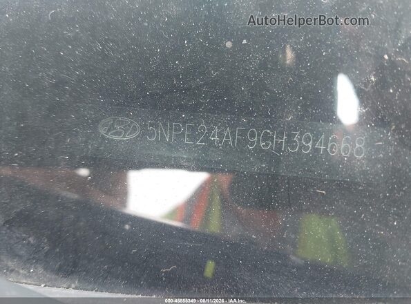 5NPE24AF9GH394668 2016 HYUNDAI SONATA White ხელსაწყოთა პანელის ხედი